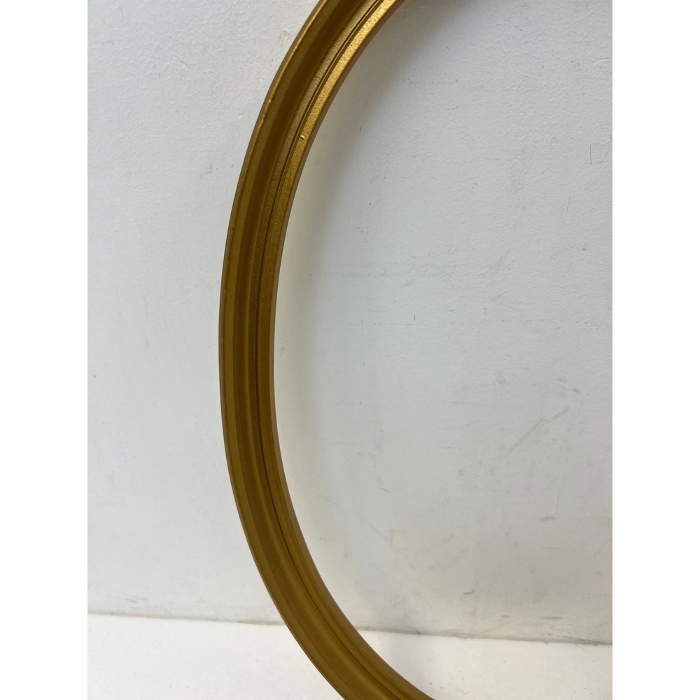 Gold Oval Picture Frame FITS 12x16 Resin Wall Decor Classic Tiered Vintage MCM - Picture 3 of 10